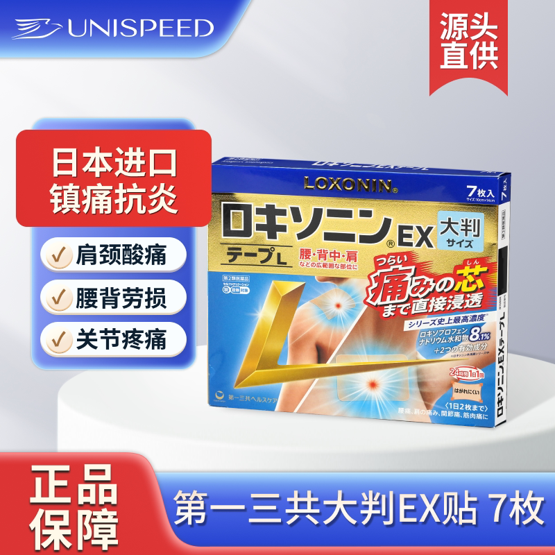 日本LOXONIN乐松镇痛贴胶第一三共止痛贴缓解肩颈腰痛关节扭伤X