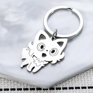 日系新款宝可梦新叶猫钥匙扣宝可梦周边挂件神奇宝贝学生背包挂件