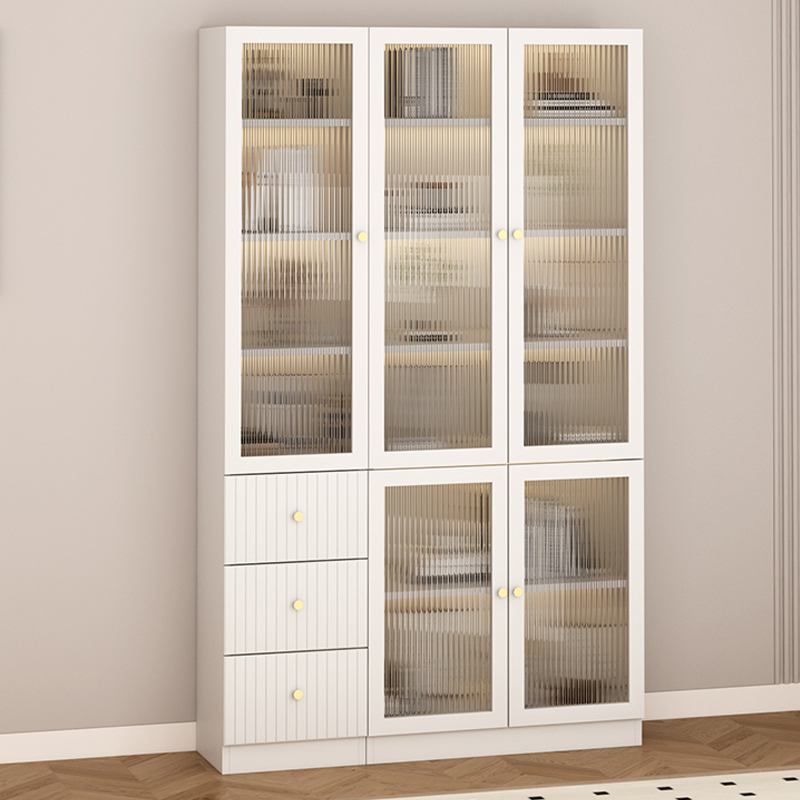 金斗满仓实木书柜定制玻璃展示柜