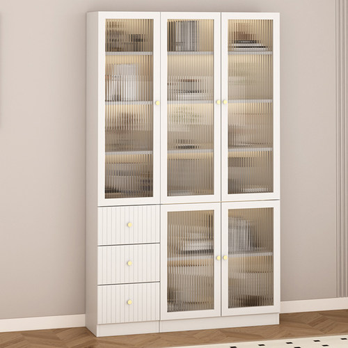 金斗满仓实木书柜定制玻璃展示柜