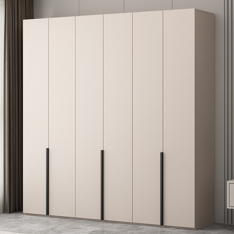 衣柜小户型家用现代简约儿童长虹玻璃奶油风定制实木组合卧室衣橱