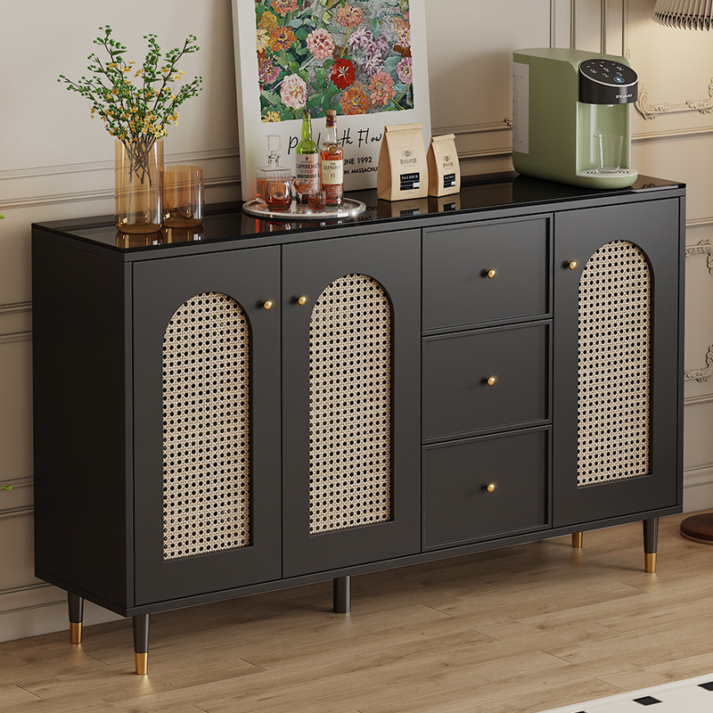 餐边柜家用藤编实木茶水柜客厅法式储物收纳柜子厨房橱柜定制酒柜,住宅家具,餐边柜,淘宝优惠券,粉丝福利购,淘宝优惠卷