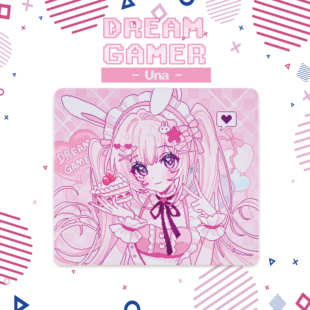 逐梦者Una-v3-Luv像素风二次元布垫细面中性鼠标垫fps游戏专用