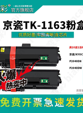 变彩 适用京瓷tk1163粉盒 P2040dn墨粉 ECOSYS P2040dw打印机碳粉 TK-1163墨盒Kyocera p2040dn
