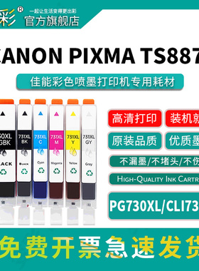 变彩PG730XL墨盒适用canon TS8380喷墨打印机墨盒 TS8180墨盒 TS6180墨水盒 TS6280 TS6380填充墨盒 cli730xl