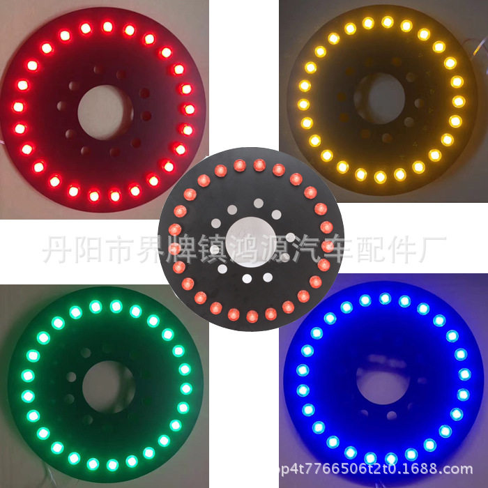 适用于牧马人25灯珠后备胎刹车灯盘改装配件LED刹车灯尾灯装饰灯