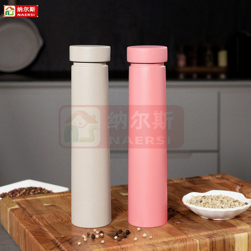 手动研磨器木质胡椒磨手动研磨工具花椒粉粗盐黑胡椒粒研磨瓶