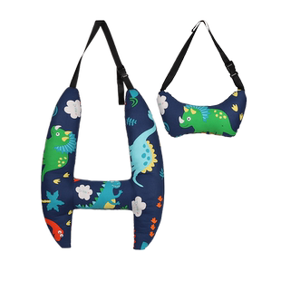 儿童车载抱枕汽车睡觉神器睡枕后排靠背垫头枕护颈安全带护肩防勒