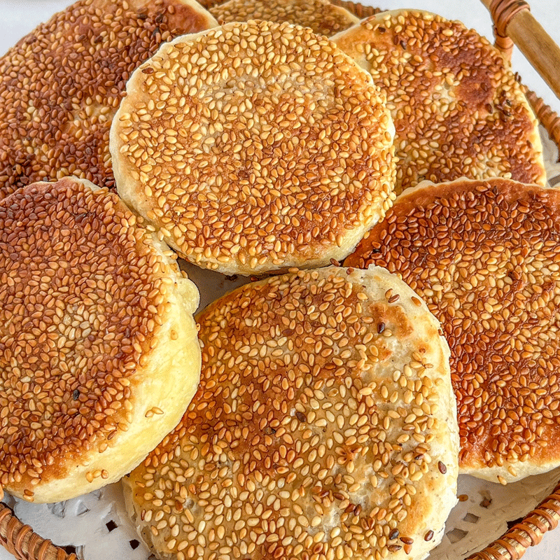 【山东名吃】椒盐芝麻烧饼