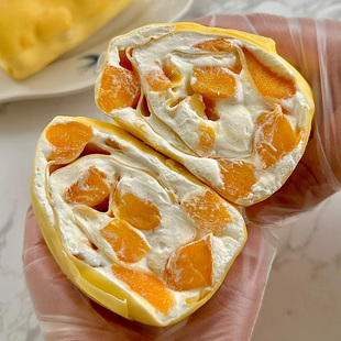 毛巾卷芒果千层面包下午茶点心小吃办公室巧克力盒子 动物奶油