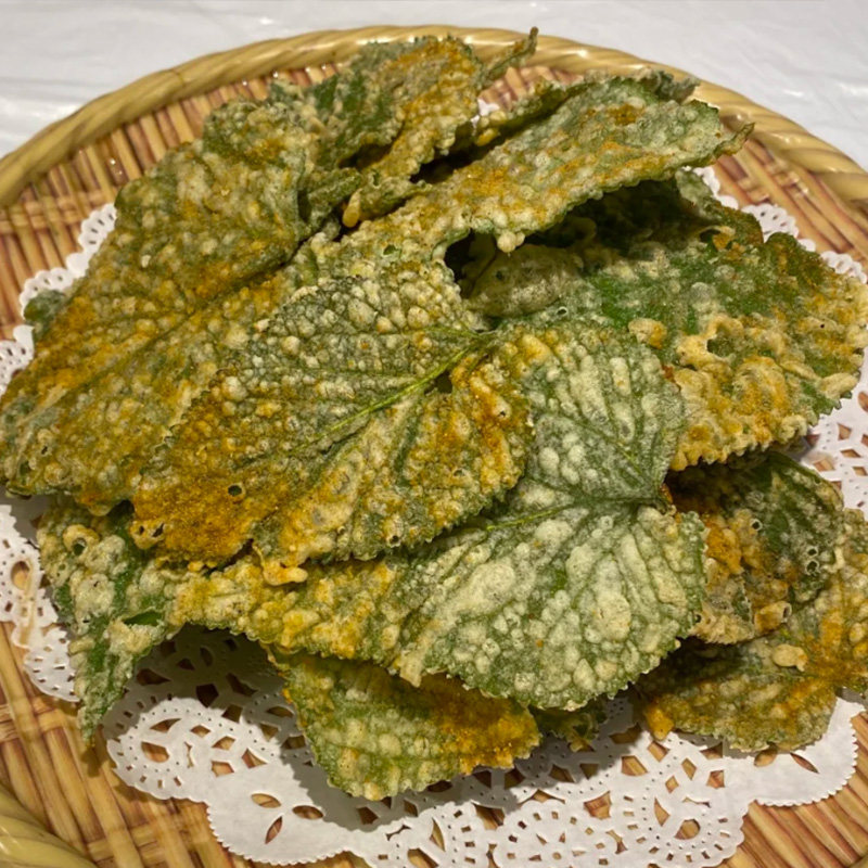 【鲜香酥脆】香酥翠叶过年桑叶天妇罗半成品加热即食新鲜特色小吃