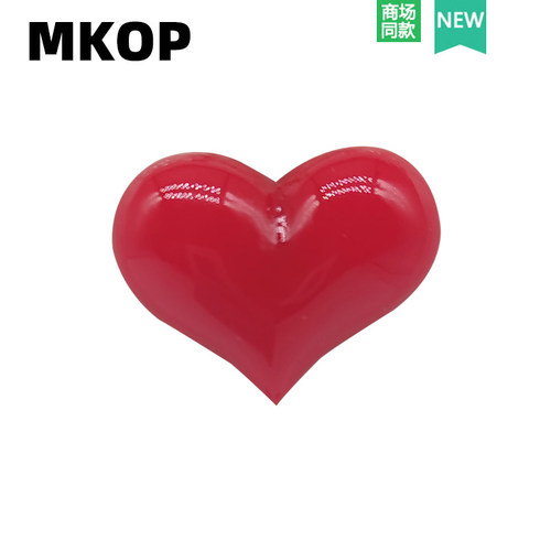 MKOP洞洞鞋配饰红色爱心鞋花