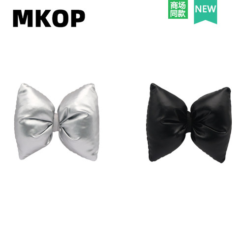 Mkop洞洞鞋配饰可爱蝴蝶结鞋花