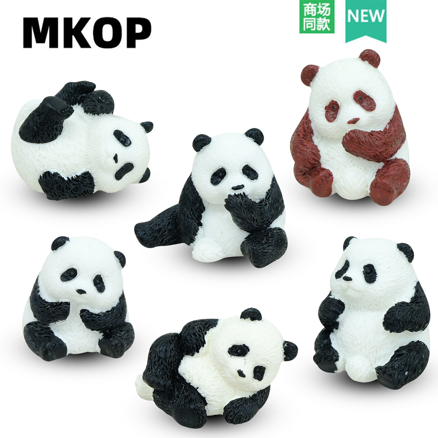 Mkop洞洞鞋配饰diy高级感鞋扣配件大熊猫立体鞋花适配Crocs/Cross图片