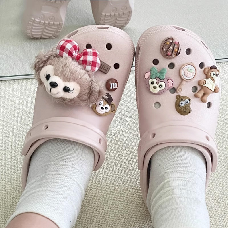 Mkop洞洞鞋配饰高级感鞋扣配件毛绒可爱卡通鞋花适配Crocs/Cross,服饰配件/皮带/帽子/围巾,鞋扣,淘宝优惠券,粉丝福利购,淘宝优惠卷