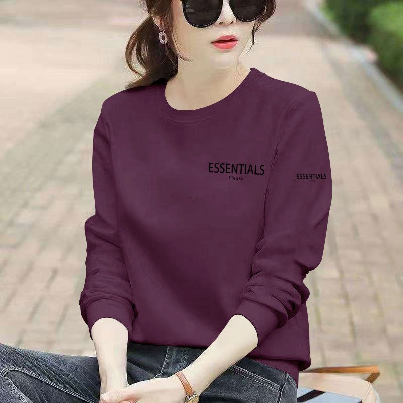 爆款纯棉复牛奶丝套头卫衣女