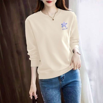 秋冬爆款长袖纯棉卫衣女时尚洋气