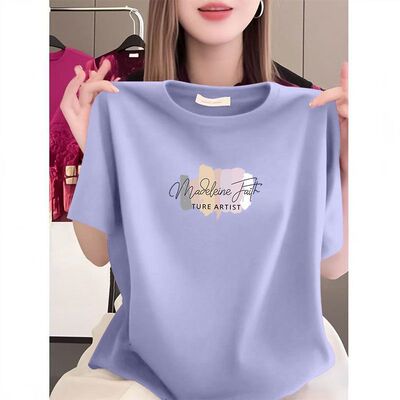 短袖T恤女夏季女装休闲简约宽松