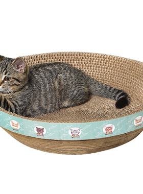 形大号猫抓板疯狂的主人