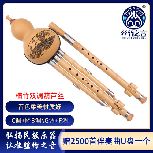 葫芦丝乐器双调成人小学生专业