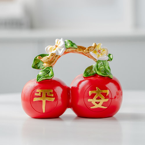 研质树脂祝福简约客厅茶盘摆件