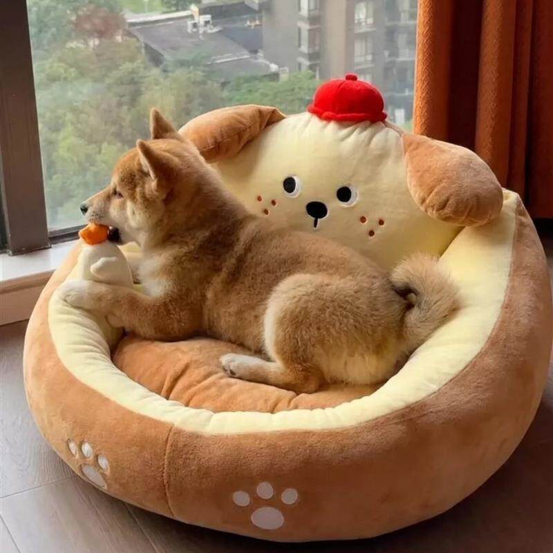 狗窝宠物沙发猫狗安全感睡垫小狗可拆洗防滑加厚幼猫幼犬睡床厂家