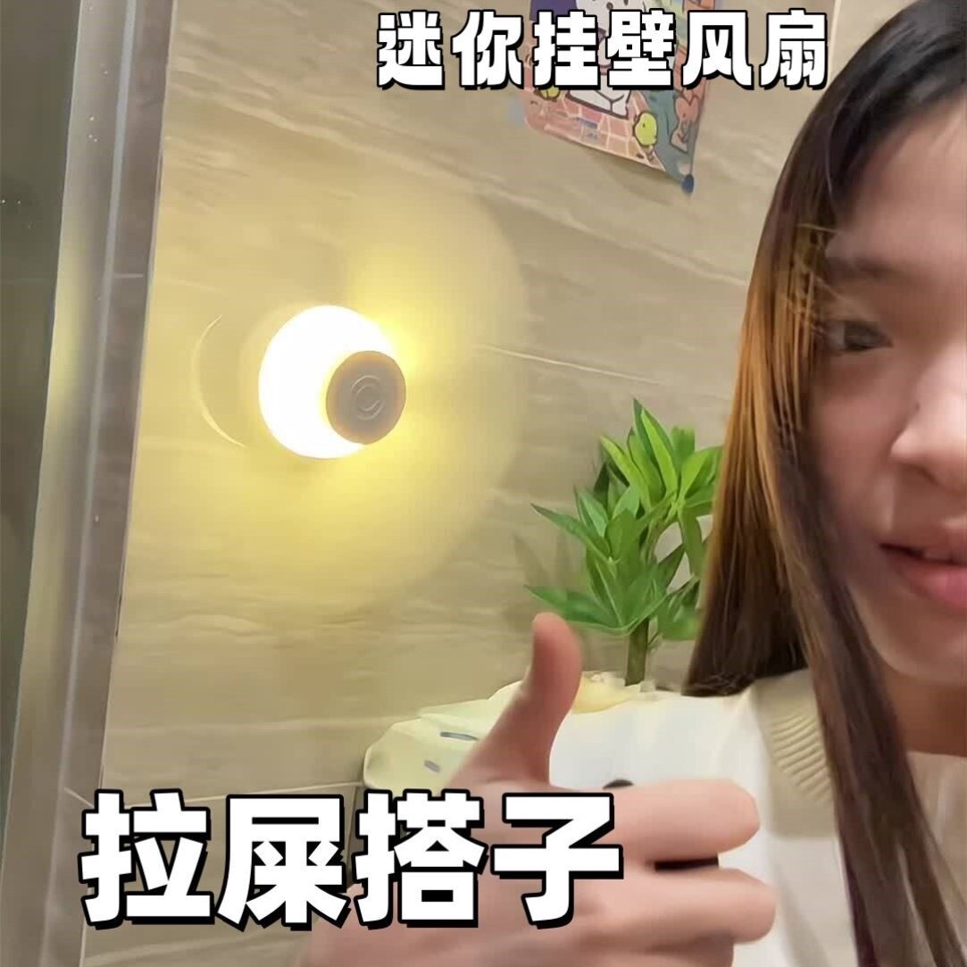 夏季壁挂充电静音转叶扇