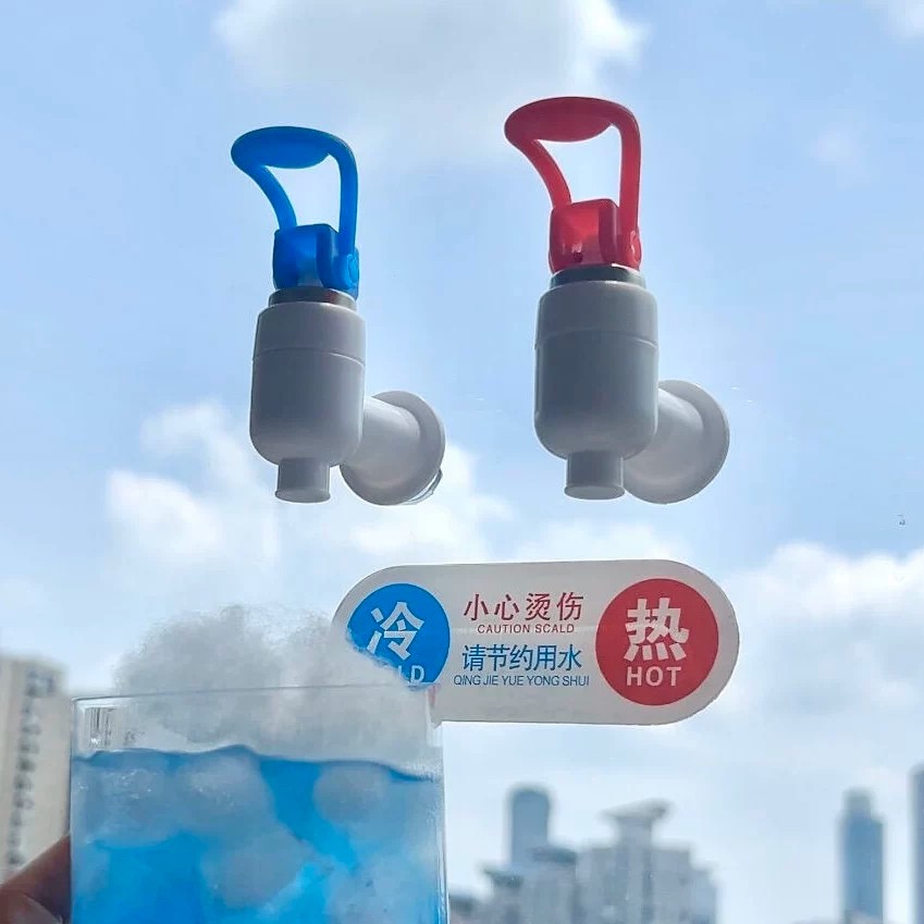创意无痕防水饮水机冷热水标识贴