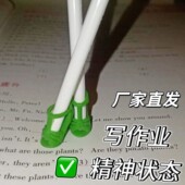 芭比鞋 角色扮演女孩过家家玩具 学生写作业解压玩具可爱娃娃高跟鞋