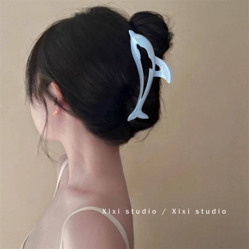 云朵鲸鲸!果冻色海豚抓夹!百搭后脑勺鲨鱼夹甜美发抓盘发器新品,饰品/流行首饰/时尚饰品新,发饰,淘宝优惠券,粉丝福利购,淘宝优惠卷