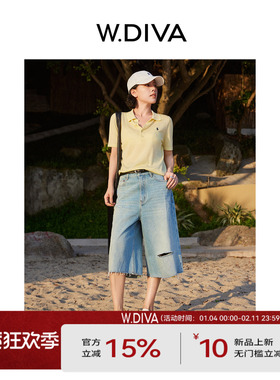 魏老板【四季钟情】夏季两色醋酸老钱风经典百搭POLOT恤52T232171