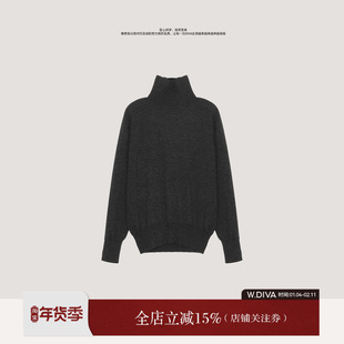 【柏林2.0】秋冬山羊绒羊毛显瘦高领套头毛衫慵懒风53Z132661