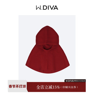 魏老板【和暖】100羊毛简约休闲百搭披肩女外搭暖针织连帽小围巾