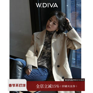 【纯绒大衣】100%骆驼绒ROW风经典西装领双排扣大衣54C023440