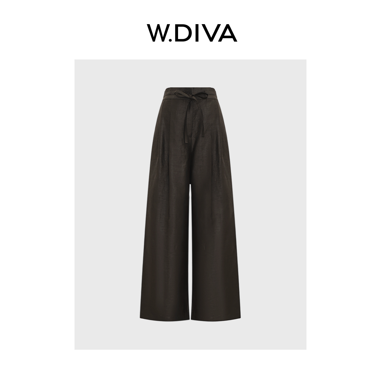 雅致藏肉休闲直筒阔腿裤