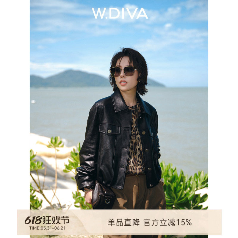 W.Diva土耳其头层绵羊皮夹克