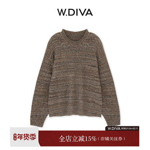 【漫色】夹花花式纱线自然随性云柔透气套头毛衫53Z282764