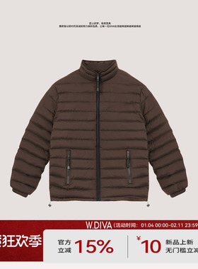 【轻暖CP】男女同款90鹅绒极简收束调节排骨羽绒服54C213419