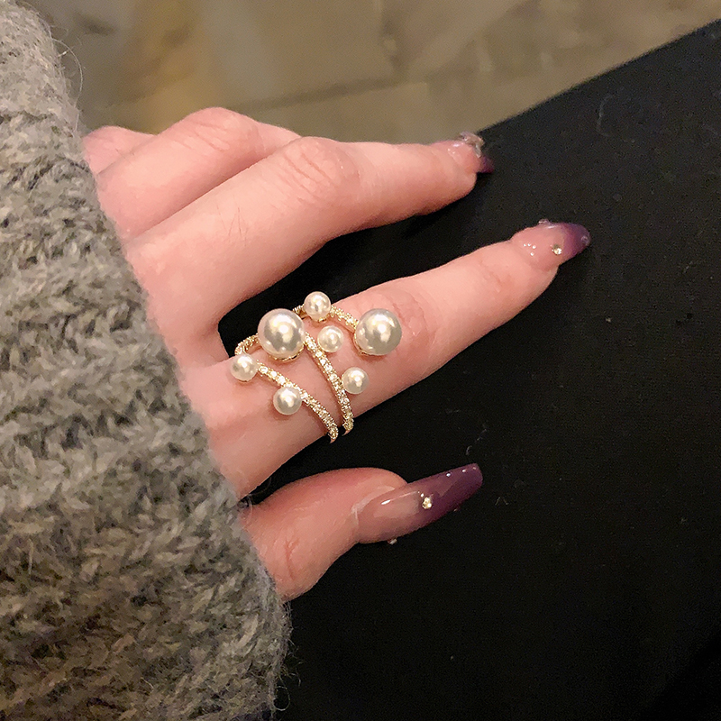 showdigu气质珍珠戒指