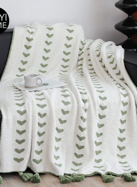 MUYI HOME品牌限定全棉针织加绒毛毯客厅家用沙发毯加绒双层毯子