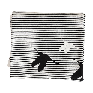 MUYI HOME新中式大雁南飞全棉沙发毯办公室午睡毯毛毯床上用盖毯