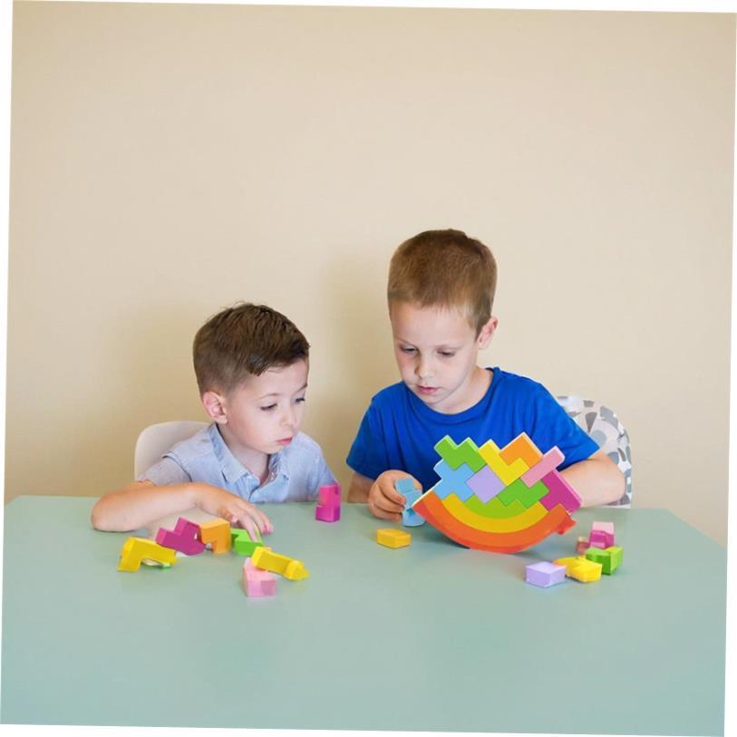 tetris goki Balance Blocks Montessori Toys Education for kid