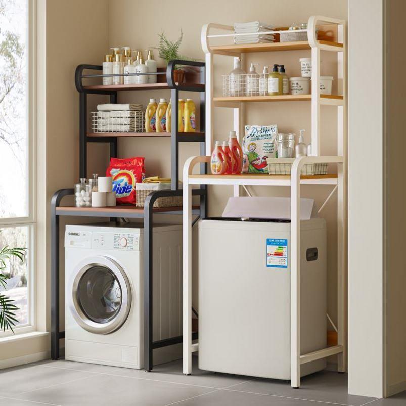 Bathroom toilet rack washing machine large storage shelf