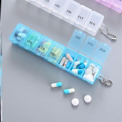 Pill Box Holder Weekly Medicine Storage Organizer Container