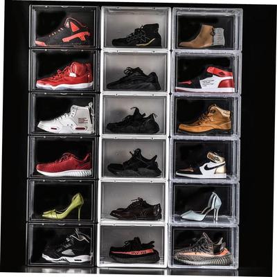 transparent plastic basketball shoes box Shoe storage box