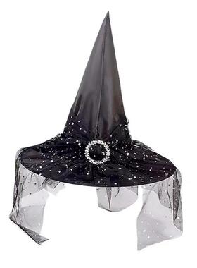 Aldult Halloween Witch Hat Mesh Hat Polyester Hat