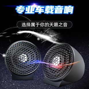 发烧车载小高音仔带分频器12V24V通用 汽车高音喇叭高音头外置改装