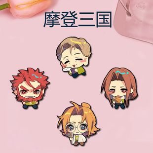 摩登三国同人周边卡通胸针刘备诸葛亮高颜值徽章学生书包饰品挂件
