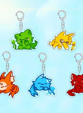 AlanBecker火柴人天选之子猫猫钥匙扣高颜值情侣手机链书包挂件