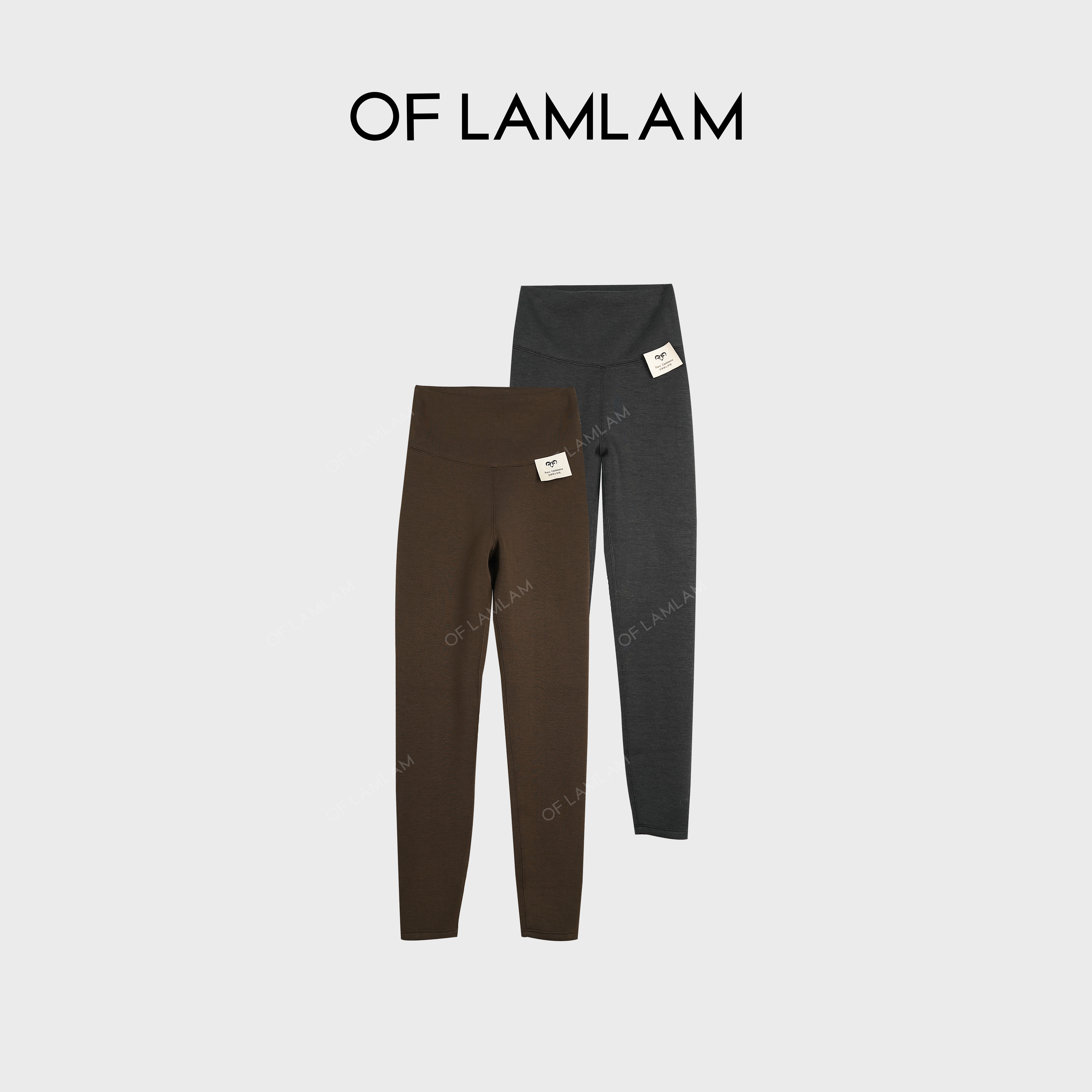 “零压感”80支超细旦莫代尔山羊绒高腰打底裤 OFLAMLAM MK175G